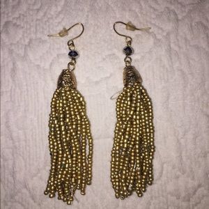 Gold Tassle Earrings